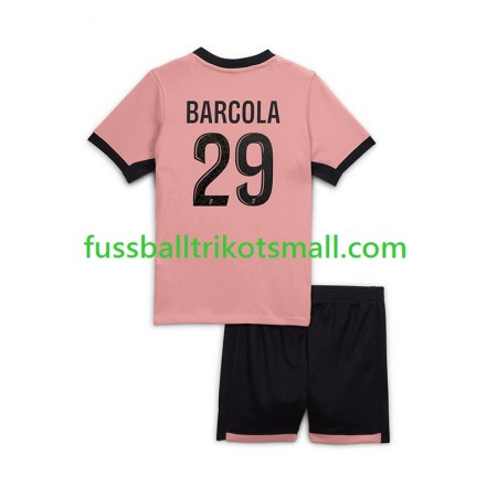 Fußballtrikots Paris Saint-Germain Bradley Barcola 29 Kinder 2024-2025 Kurzarm 3rd trikot kaufen